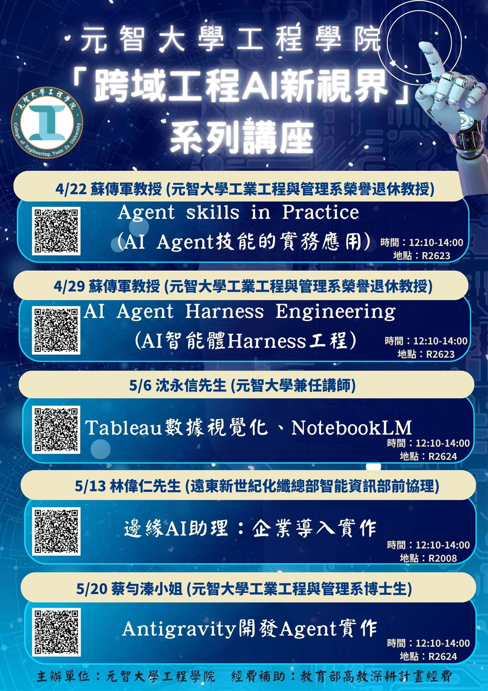 跨域工程AI新視界 系列講座115.03.31