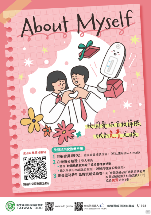 愛滋免費自我篩檢試劑 海報