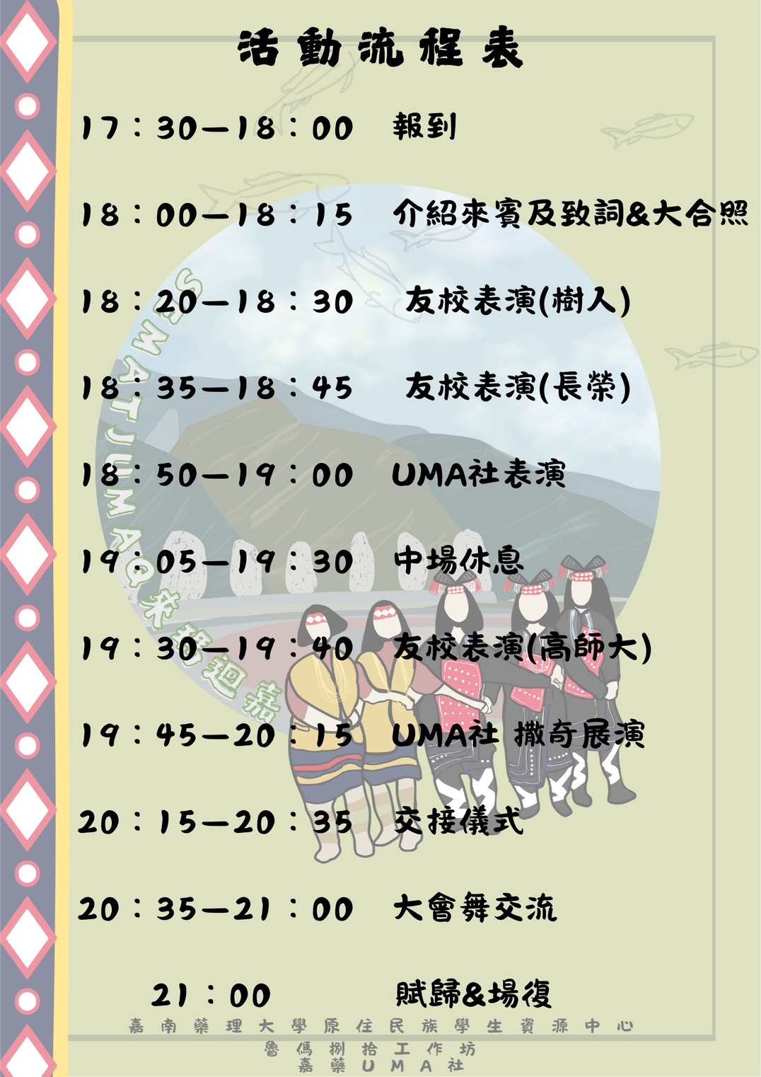 嘉南藥理大學來瑪迴嘉化日SEMATJUMAQ撒奇傳頌流程表.jpg